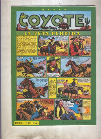 El Coyote facsimil numero 039: La veta perdida (numerado 1 en trasera)