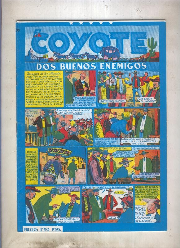 El Coyote facsimil numero 030: Dos buenos enemigos (numerado 2 en trasera)