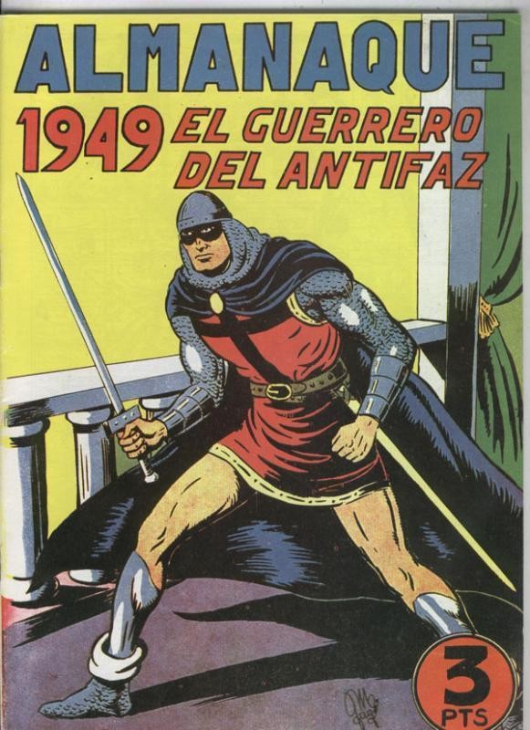 El Guerrero del Antifaz almanaque facsimil 1949