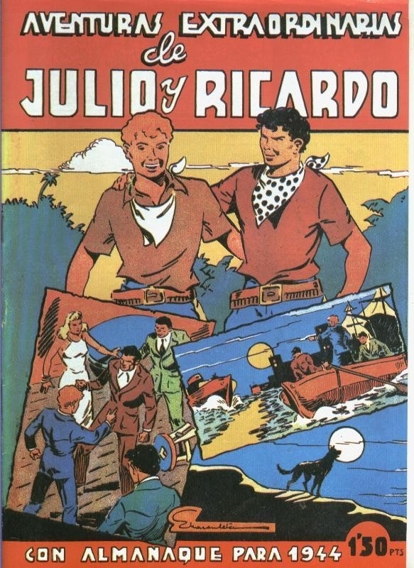 Julio y Ricardo almanaque facsimil 1944