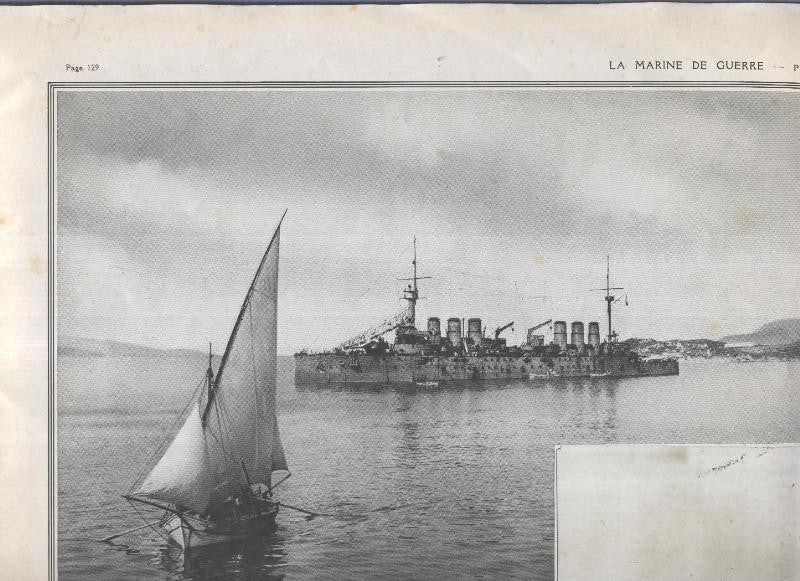 La marine de guerre: Corfu, el Ernest Renan en rada