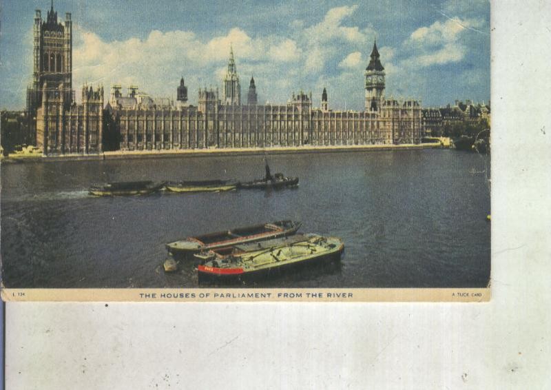 Postal 013521: Parlamento de Londres desde el Tamesis