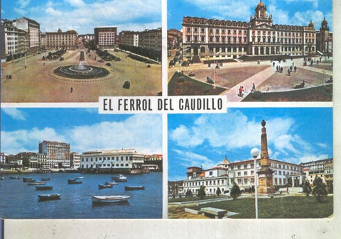 Postal 013530: Vistas varias de El Ferrol del Caudillo