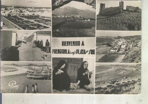 Postal 013537: vistas varias de Fuengirola, Malaga