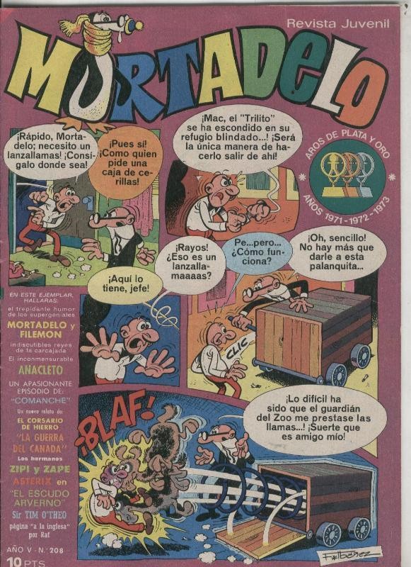 Mortadelo revista semanal numero 208