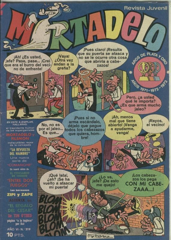 Mortadelo revista semanal numero 219