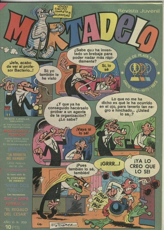 Mortadelo revista semanal numero 222