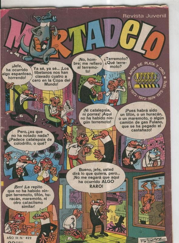 Mortadelo revista semanal numero 422: El corsario de hierro: la fragata misteriosa