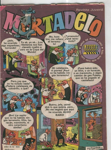 Mortadelo revista semanal numero 422: El corsario de hierro: la fragata misteriosa