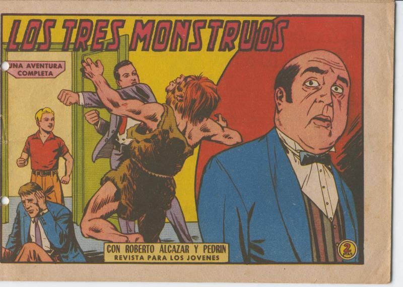Roberto Alcazar y Pedrin original numero 0623: Los tres monstruos
