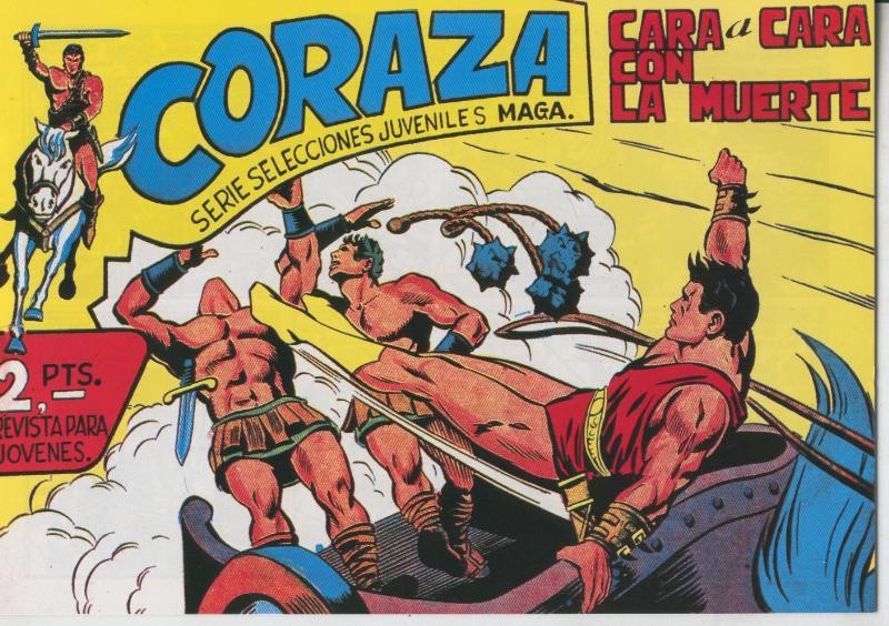 Coraza coleccion facsimil numero 25: Cara a cara con la muerte