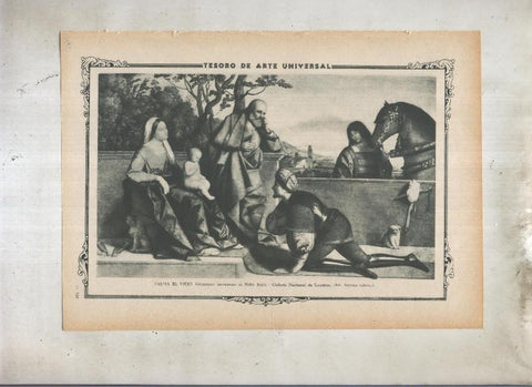 Lamina 150: Guerrero adorando al niño Jesus de Palma el Viejo