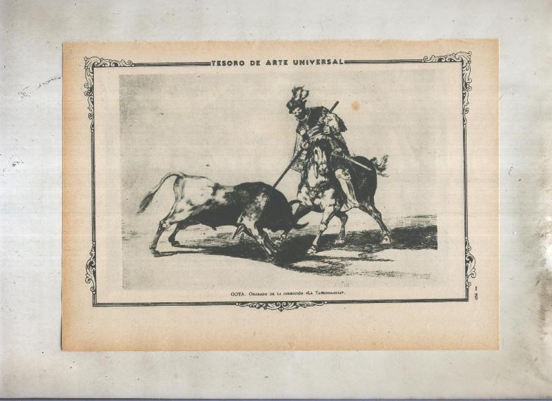 Lamina 159: Picador, Grabado de la tauromaquia de Goya