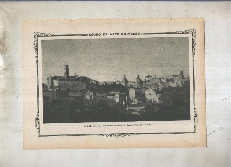 Lamina 166: Vista del foro romano de Corot
