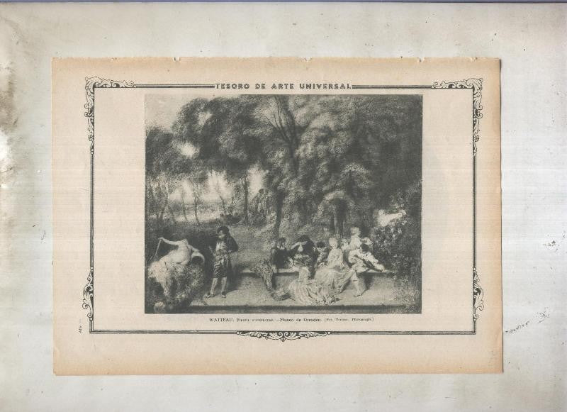 Lamina 175: Fiesta campestre de Watteau