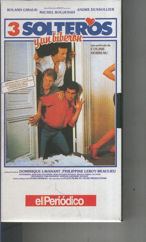 Video VHS: 3 solteros y un biberon