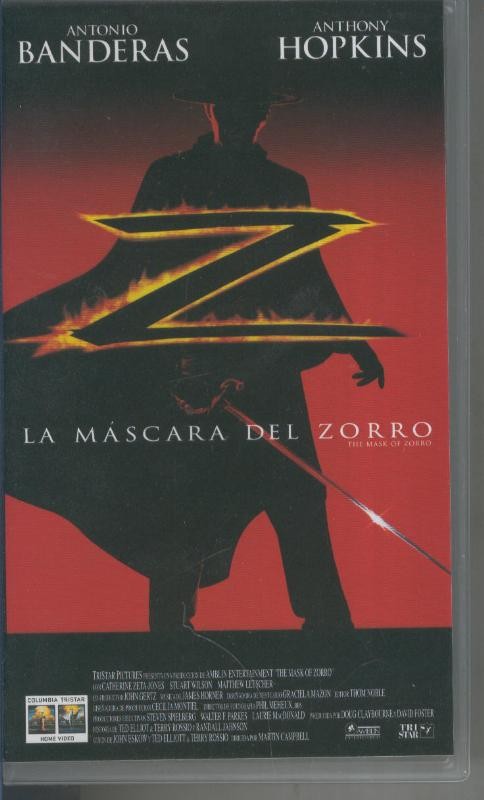 Video VHS: La mascara del zorro