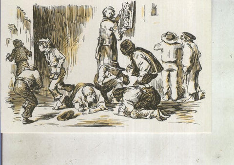 Postal 013570: Loteria primitiva 1859, dibujo de Ortego