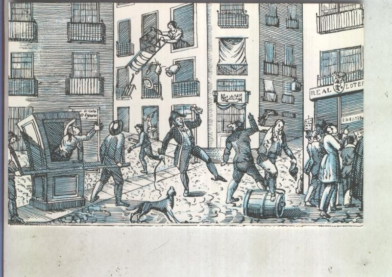 Postal 013579: Loteria primitiva , grabado siglo XIX
