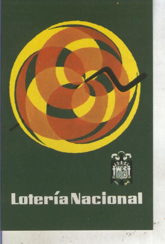 Postal 013621: Loteria Nacional, cartel 1960 de Don Ignacio Vizcaino
