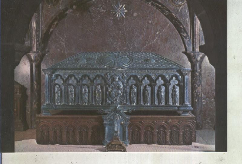 Postal 013636: Urna del Apostol Santiago en la catedral de Santiago