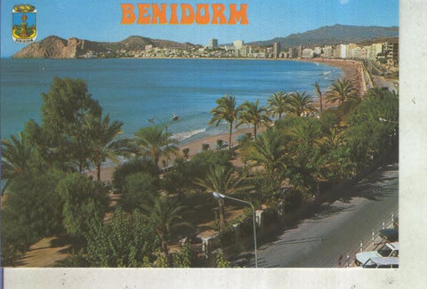 Postal 013643: Parque y Playa de Poniente de Benidorm, Alicante