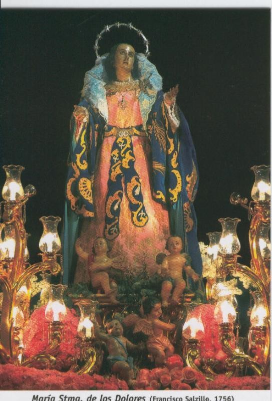 Postal 013708: Virgen Maria Santisima de los Dolores (Francisco Salzillo)