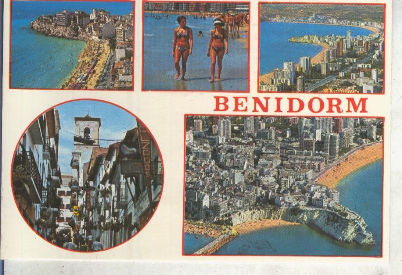 Postal 013742: Vistas varias de Benidorm, alicante