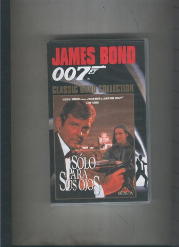 Video VHS: James Bond 007: Solo para sus ojos