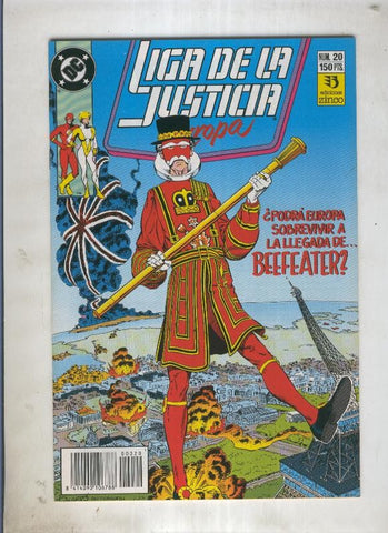 Liga de la Justicia Europa numero 20 (numerado 2 en trasera)
