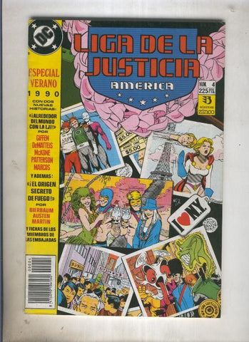 Liga de la Justicia America especial numero 4: Verano 1990 (numerado 1 en trasera)