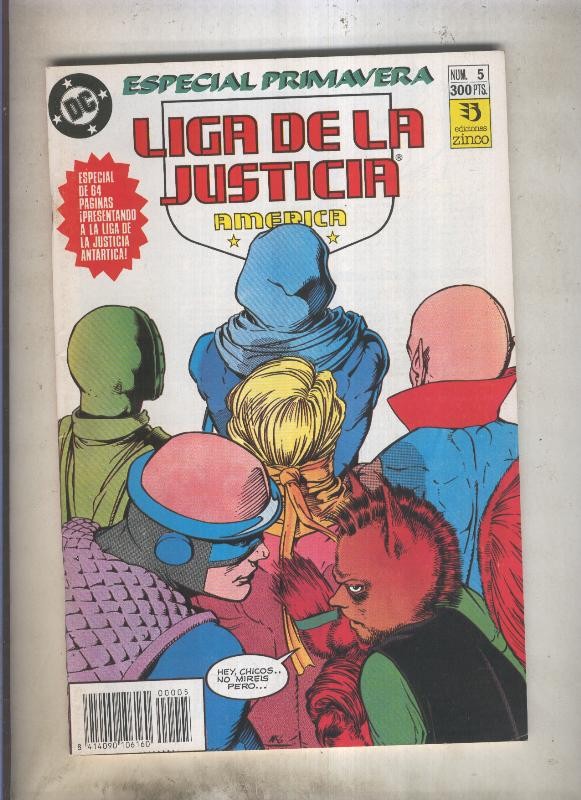 Liga de la Justicia America especial numero 5: Primavera