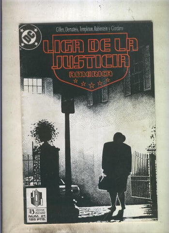 Liga de la Justicia America numero 21 (numerado 3 en trasera)