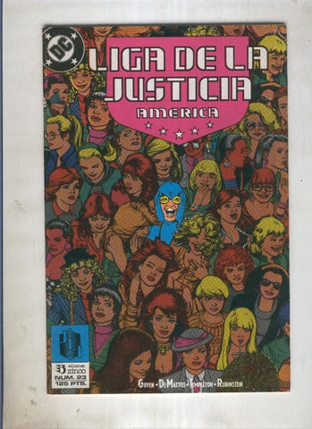 Liga de la Justicia America numero 23 (numerado 1 en trasera)