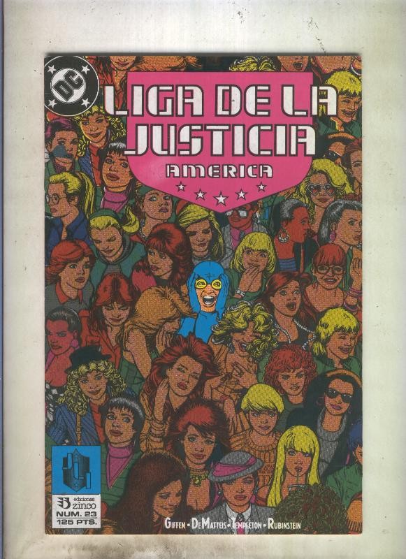 Liga de la Justicia America numero 23 (numerado 4 en trasera)