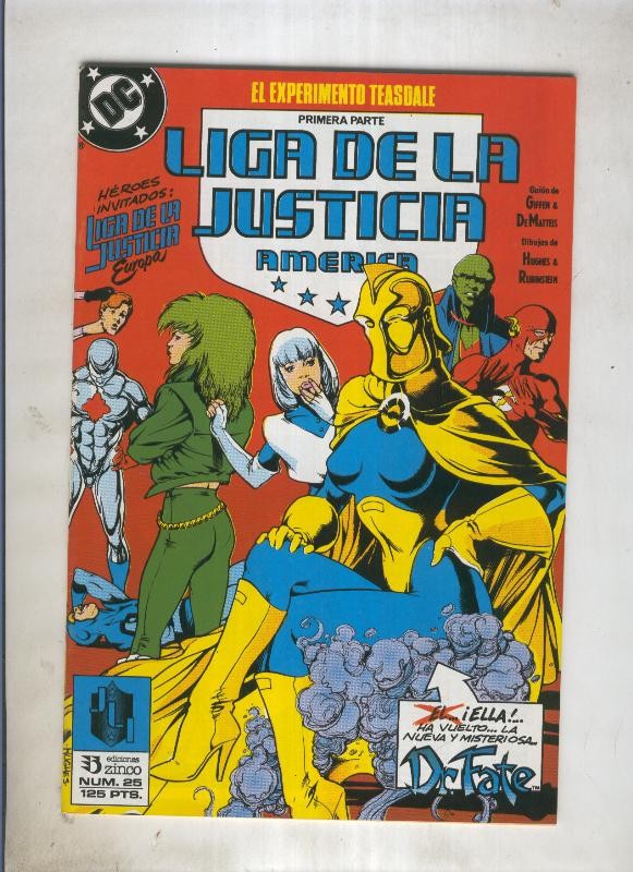 Liga de la Justicia America numero 25 (numerado 1 en trasera)