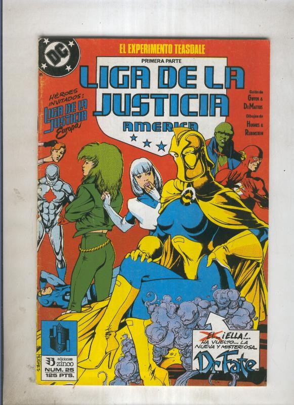 Liga de la Justicia America numero 25 (numerado 2 en trasera)