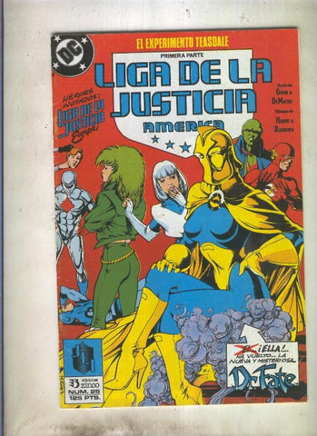 Liga de la Justicia America numero 25 (numerado 4 en trasera)