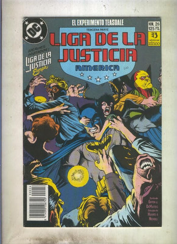 Liga de la Justicia America numero 26 (numerado 3 en trasera)