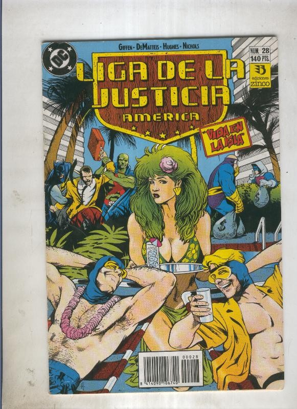 Liga de la Justicia America numero 28 (numerado 2 en trasera)