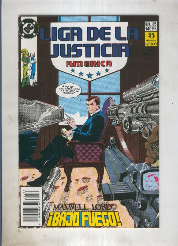 Liga de la Justicia America numero 35 (numerado 1 en trasera)