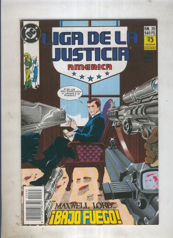 Liga de la Justicia America numero 35 (numerado 2 en trasera)