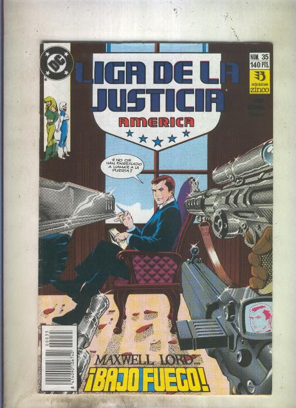Liga de la Justicia America numero 35 (numerado 3 en trasera)