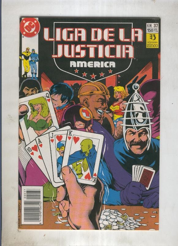Liga de la Justicia America numero 37 (numerado 1 en trasera)
