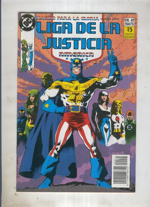 Liga de la Justicia America numero 41 (numerado 1 en trasera)
