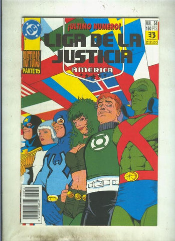 Liga de la Justicia America numero 54 (numerado 2 en trasera)