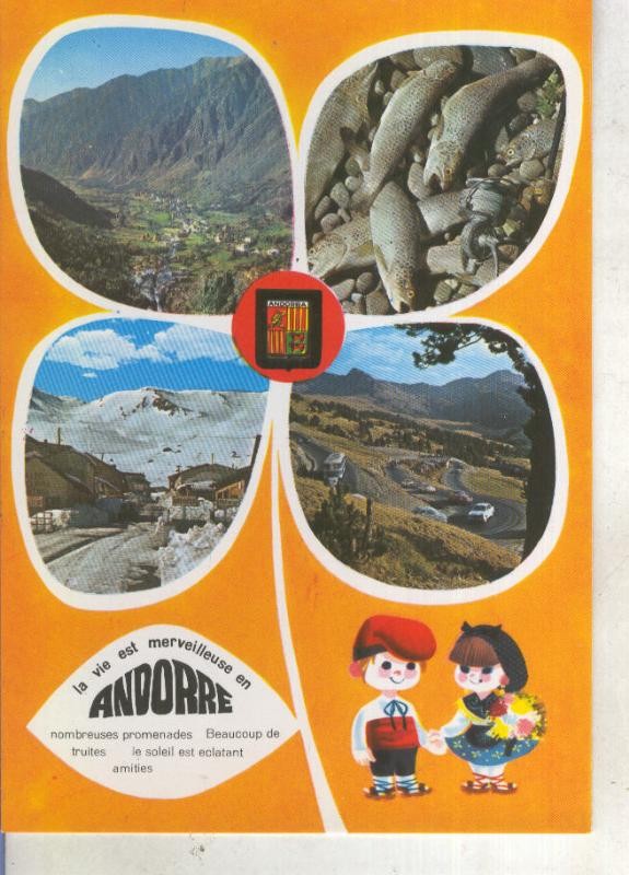 Postal 013833: Vistas varias de Andorra