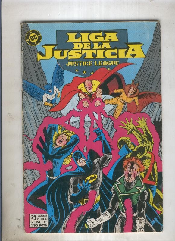 Liga de la Justicia America numero 02 (numerado 2 en trasera)