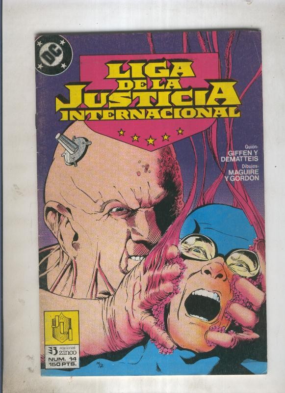 Liga de la Justicia America numero 14 (numerado 2 en trasera)