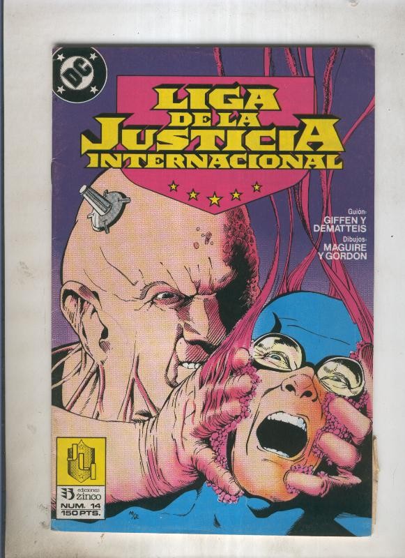 Liga de la Justicia America numero 14 (numerado 3 en trasera)